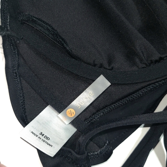 Shade & Shore, Womens Bikini Top, NWT and NWOT Black Size 34 and 38 DD - Picture 8 of 11